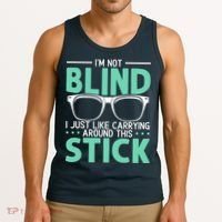 Visually Impaired Braille Visual Blind Awareness Tank Top thumb 3