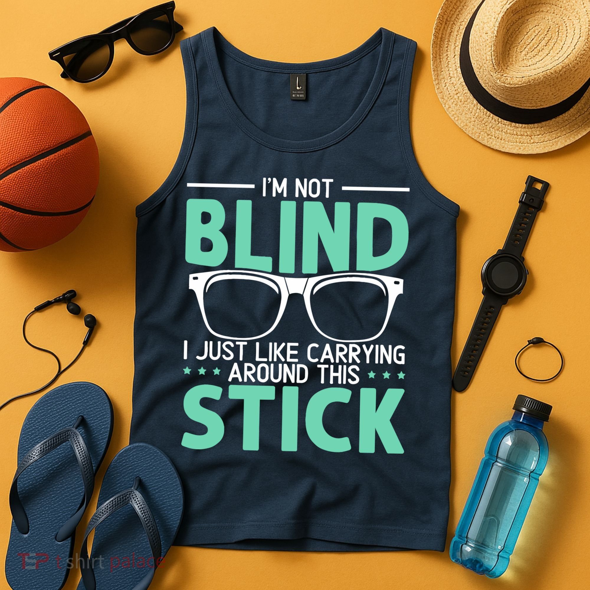 Visually Impaired Braille Visual Blind Awareness Tank Top