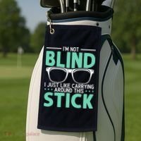 Visually Impaired Braille Visual Blind Awareness Golf Towel thumb 2