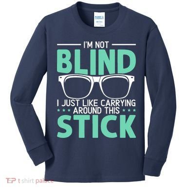 Visually Impaired Braille Visual Blind Awareness Kids Long Sleeve Shirt