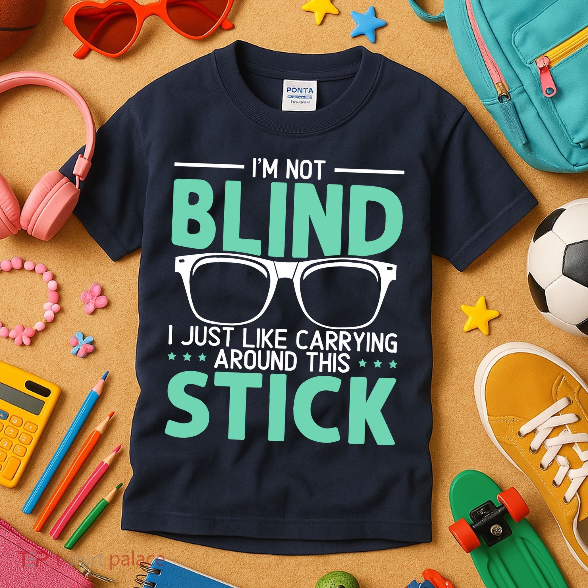 Visually Impaired Braille Visual Blind Awareness Kids T-Shirt