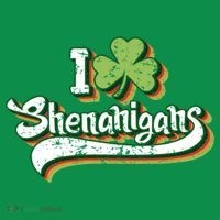 Vintage I Clover Shenanigans Lucky Shamrock Happy St Patrick's Day T-Shirt thumb 7