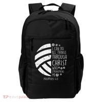 Volleyball I Can Do Things Bible Verse God Jesus Gift Backpack thumb 0