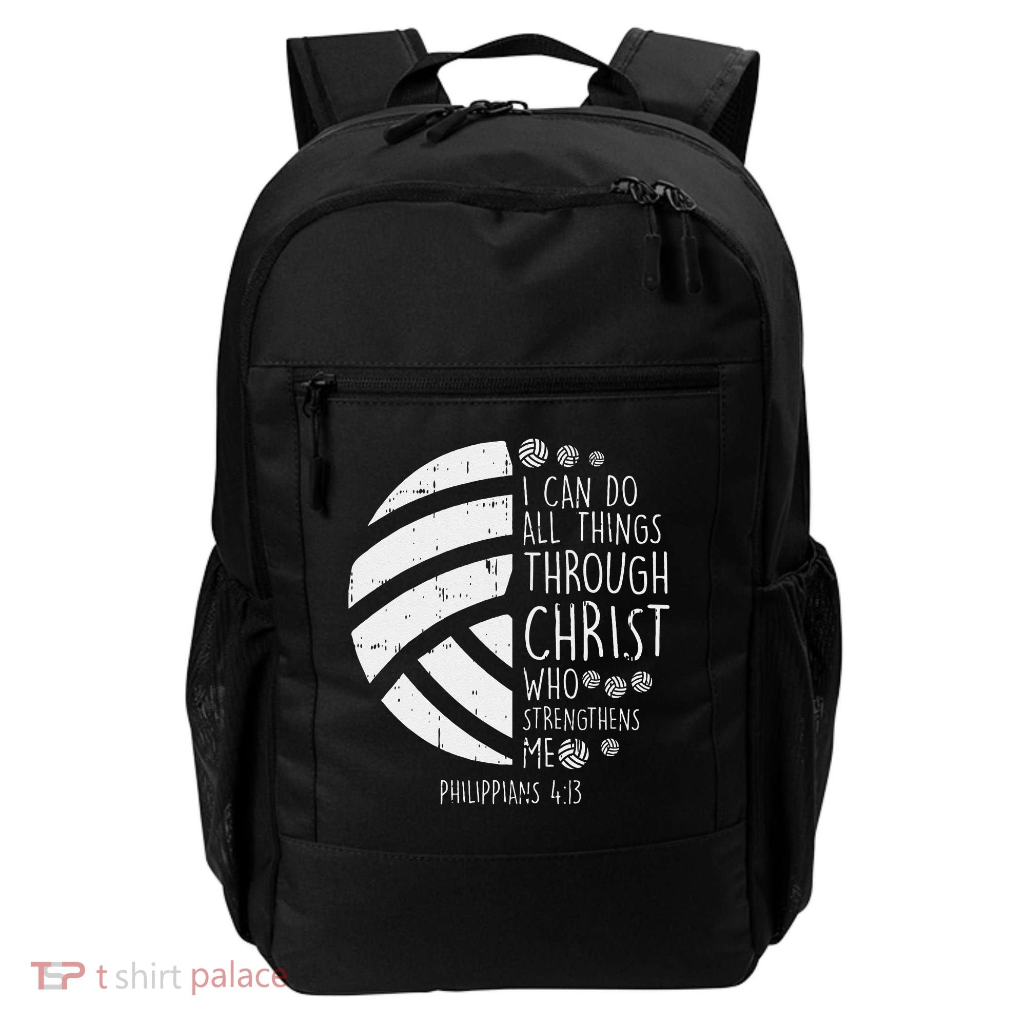 Volleyball I Can Do Things Bible Verse God Jesus Gift Backpack