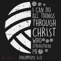 Volleyball I Can Do Things Bible Verse God Jesus Gift Pajama Set thumb 2