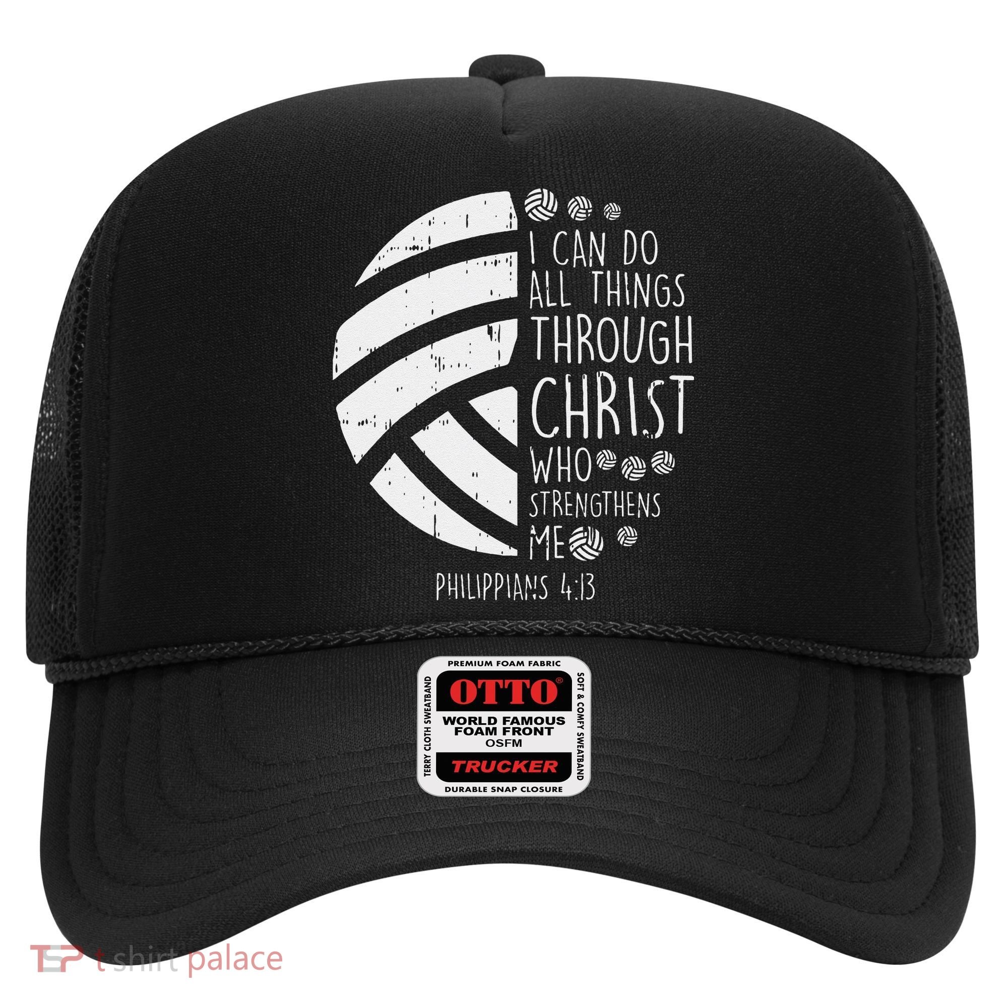 Volleyball I Can Do Things Bible Verse God Jesus Gift Hat