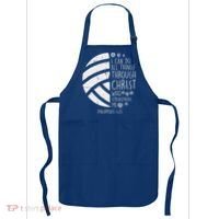 Volleyball I Can Do Things Bible Verse God Jesus Gift Apron thumb 0
