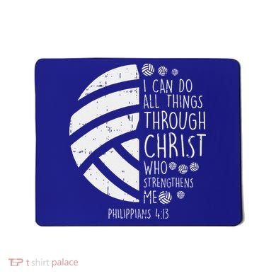 Volleyball I Can Do Things Bible Verse God Jesus Gift Mousepad