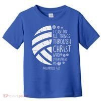 Volleyball I Can Do Things Bible Verse God Jesus Gift Toddler T-Shirt thumb 0