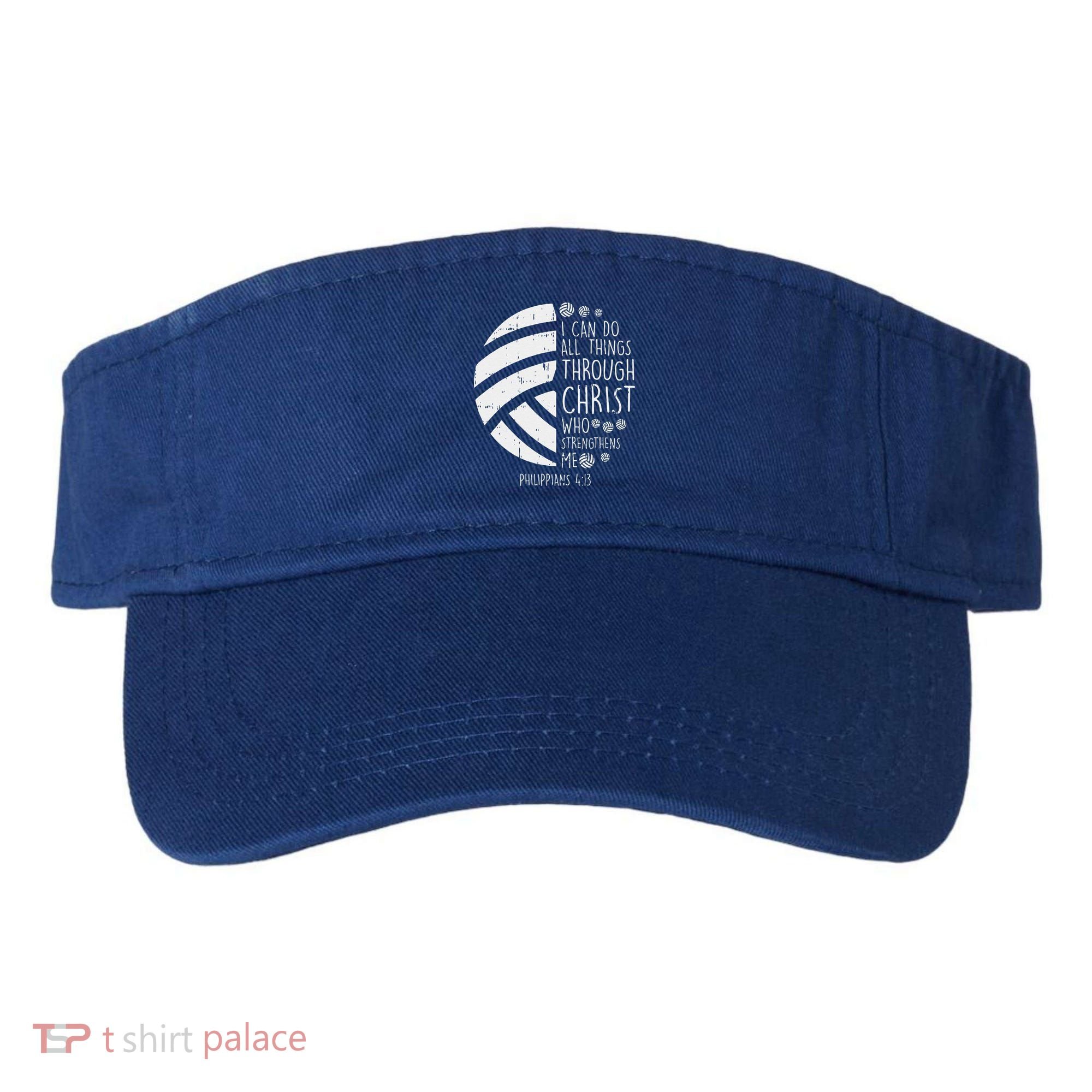 Volleyball I Can Do Things Bible Verse God Jesus Gift Visor