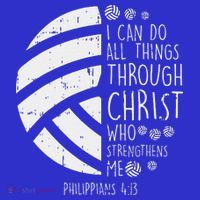 Volleyball I Can Do Things Bible Verse God Jesus Gift Visor thumb 3