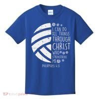 Volleyball I Can Do Things Bible Verse God Jesus Gift Kids T-Shirt thumb 0