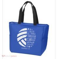 Volleyball I Can Do Things Bible Verse God Jesus Gift Tote Bag thumb 3