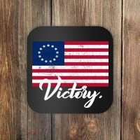 Victory America Betsy Ross Flag 1776 Coaster thumb 0