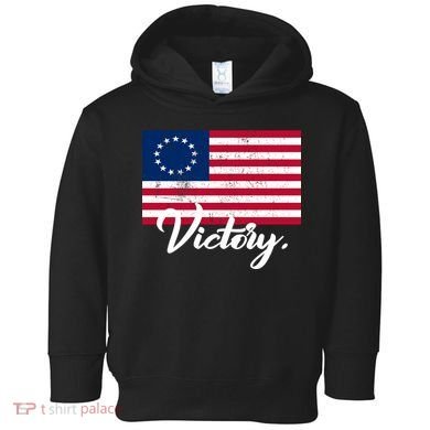 Victory America Betsy Ross Flag 1776 Toddler Hoodie