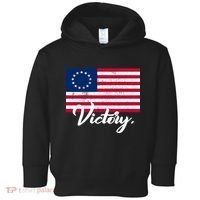 Victory America Betsy Ross Flag 1776 Toddler Hoodie thumb 0
