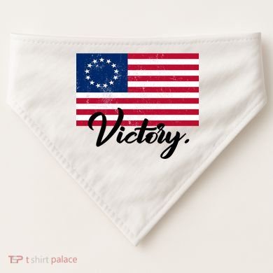 Victory America Betsy Ross Flag 1776 USA-Made Doggie Bandana