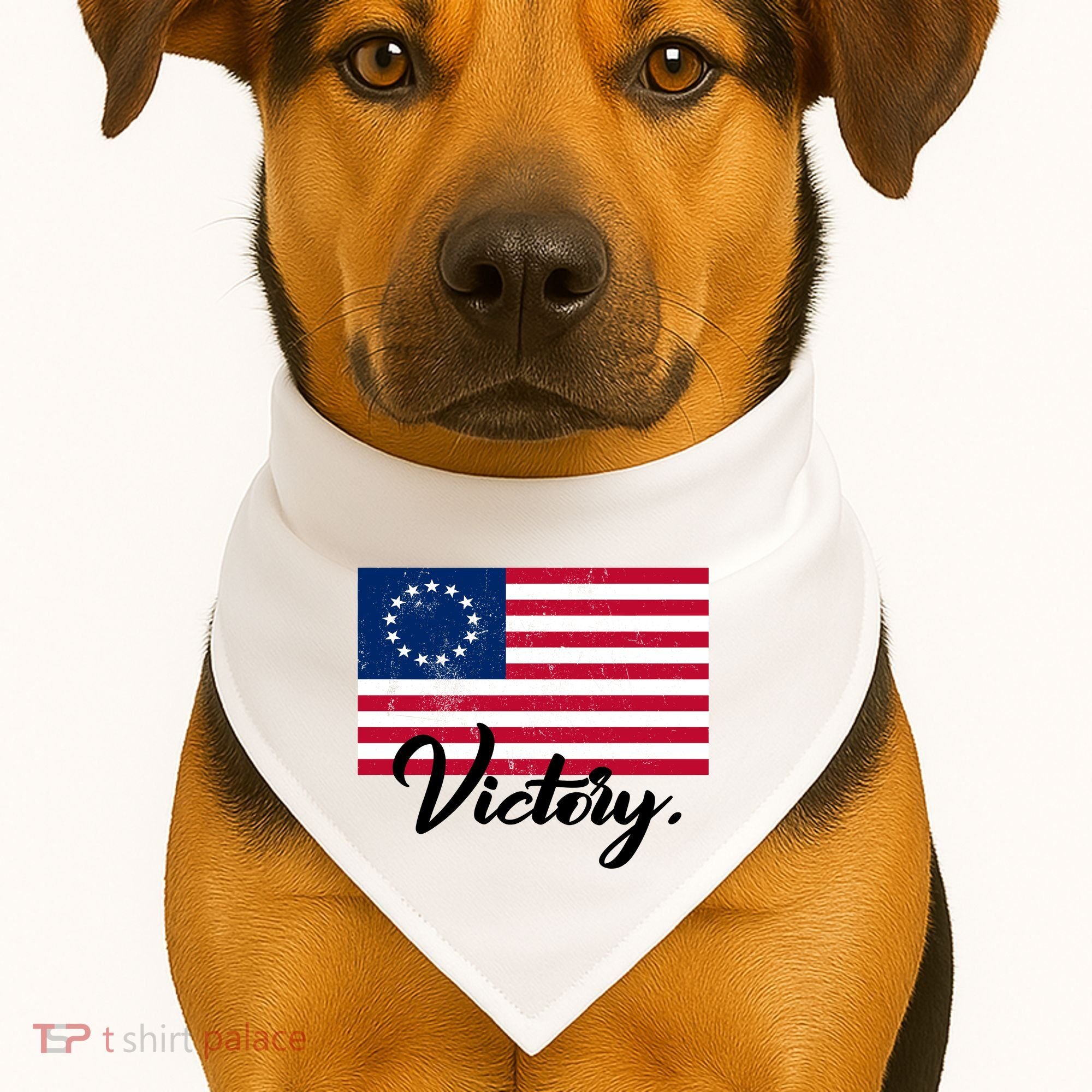 Victory America Betsy Ross Flag 1776 USA-Made Doggie Bandana