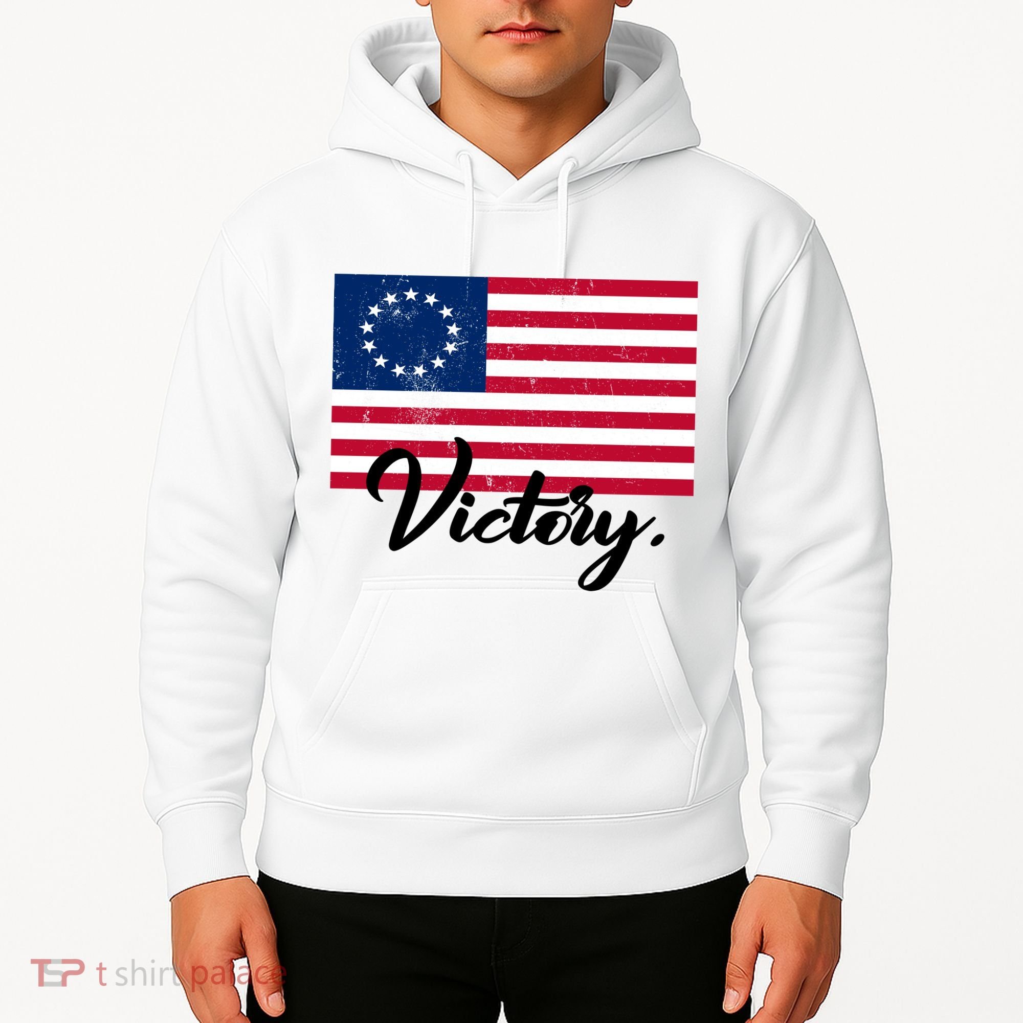 Victory America Betsy Ross Flag 1776 Hoodie