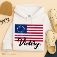 Victory America Betsy Ross Flag 1776 Hoodie thumb 4