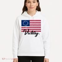 Victory America Betsy Ross Flag 1776 Hoodie thumb 5
