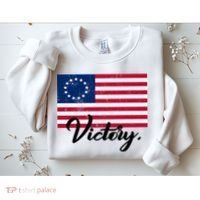Victory America Betsy Ross Flag 1776 Sweatshirt thumb 2