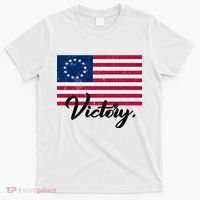Victory America Betsy Ross Flag 1776 T-Shirt thumb 0