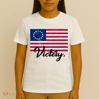 Victory America Betsy Ross Flag 1776 T-Shirt thumb 4