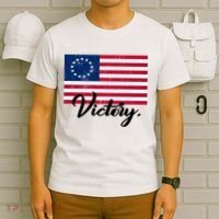 Victory America Betsy Ross Flag 1776 T-Shirt thumb 6