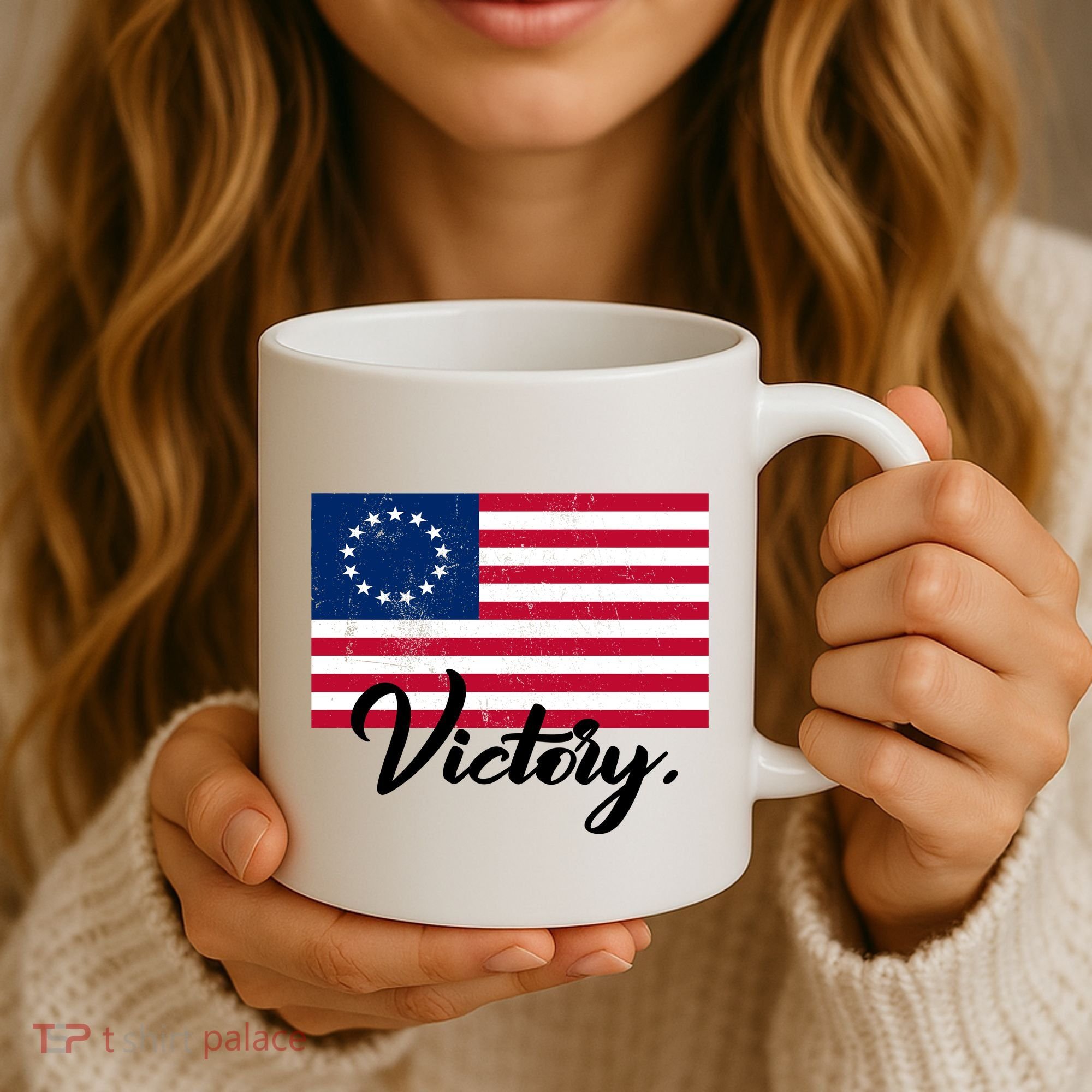 Victory America Betsy Ross Flag 1776 Coffee Mug