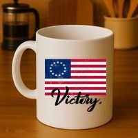 Victory America Betsy Ross Flag 1776 Coffee Mug thumb 4