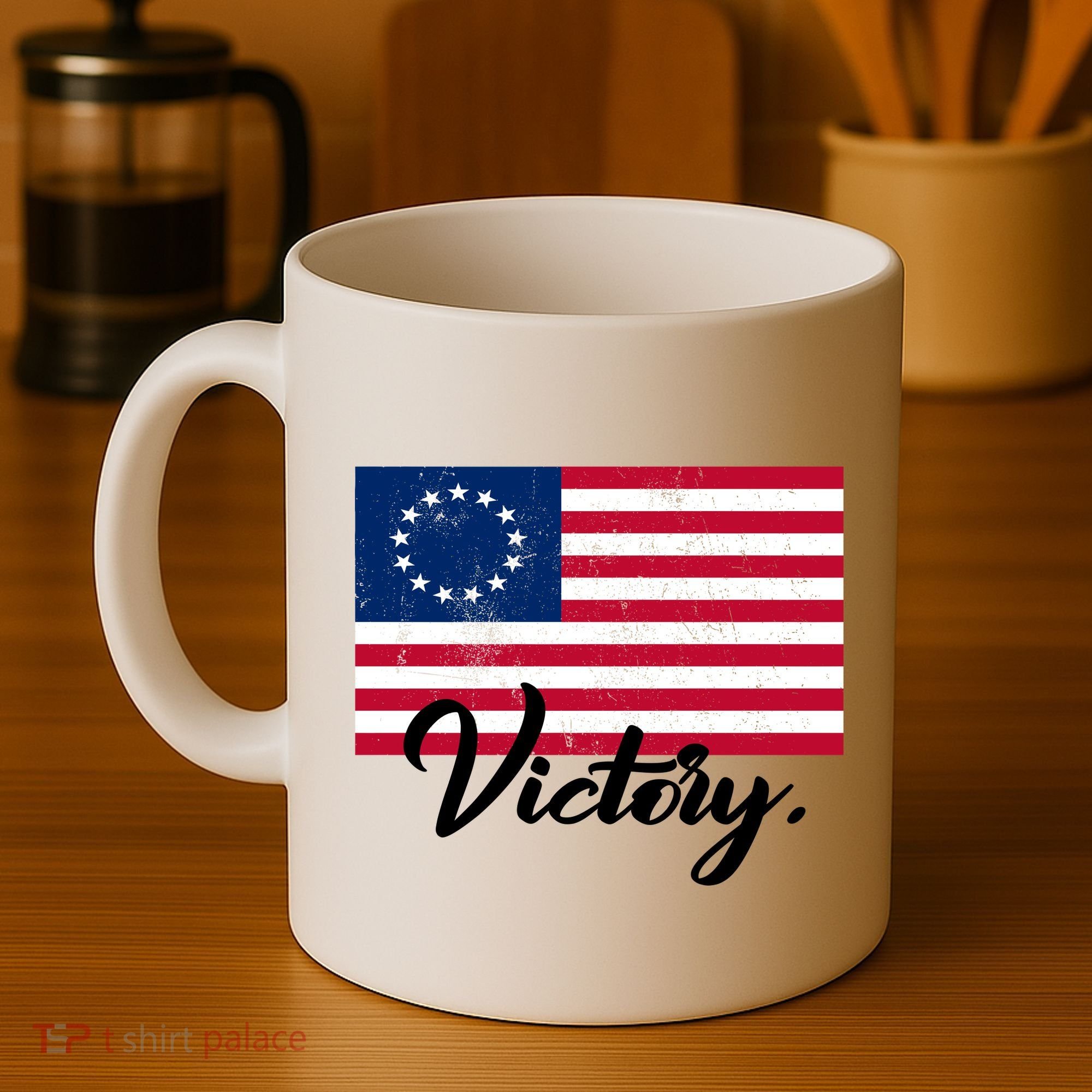 Victory America Betsy Ross Flag 1776 Coffee Mug