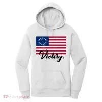 Victory America Betsy Ross Flag 1776 Women's Hoodie thumb 0