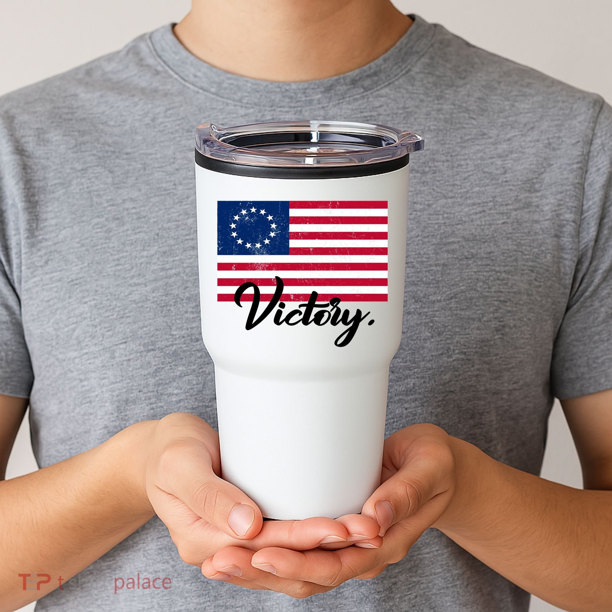Victory America Betsy Ross Flag 1776 Tumbler