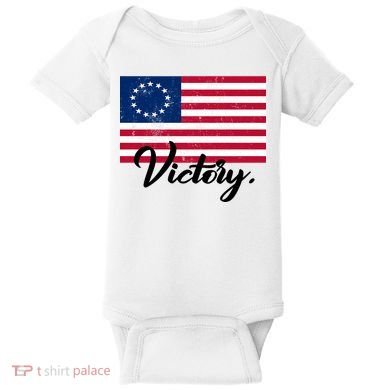 Victory America Betsy Ross Flag 1776 Baby Bodysuit