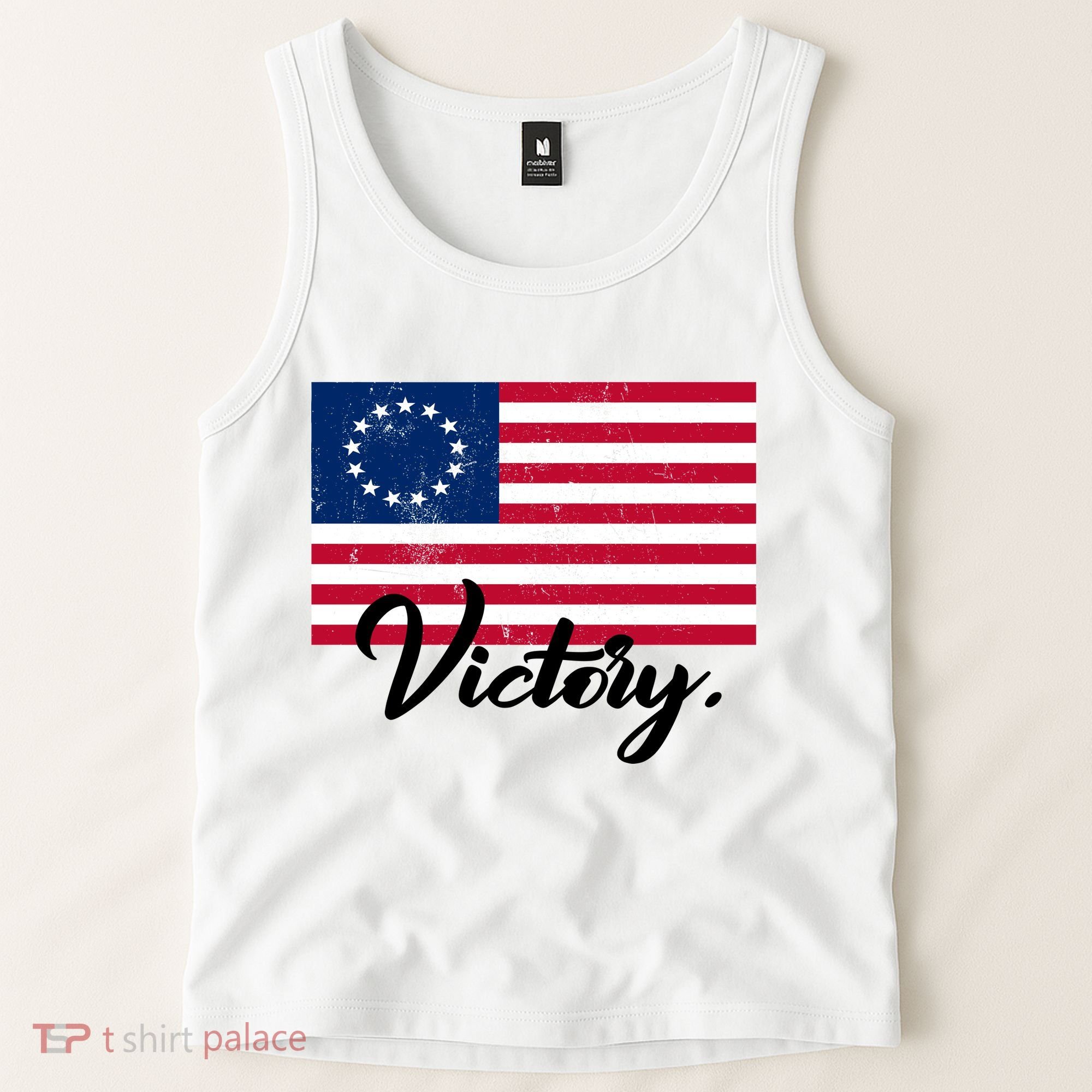 Victory America Betsy Ross Flag 1776 Tank Top
