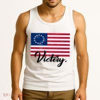 Victory America Betsy Ross Flag 1776 Tank Top thumb 3