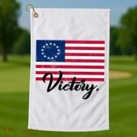 Victory America Betsy Ross Flag 1776 Golf Towel thumb 1