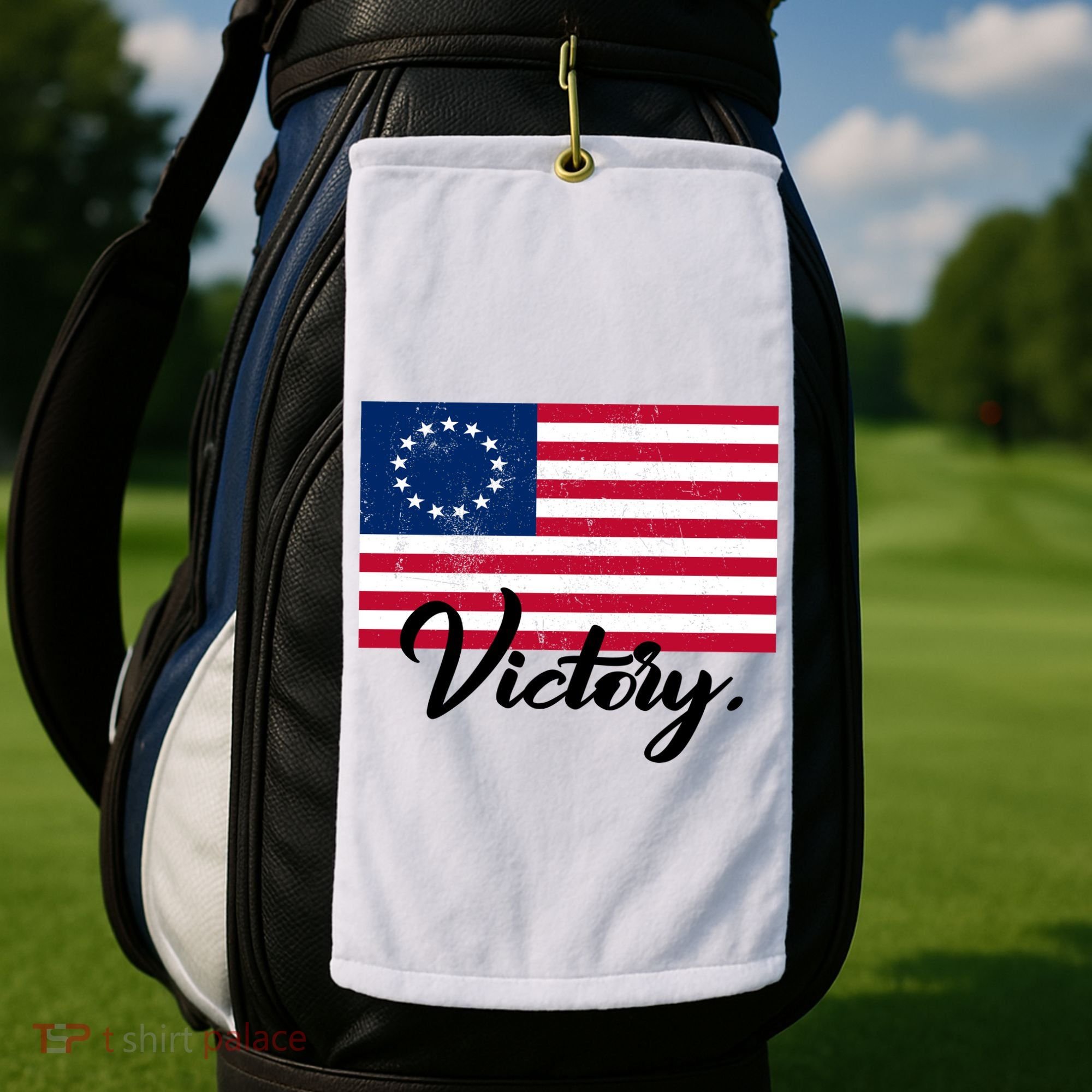 Victory America Betsy Ross Flag 1776 Golf Towel