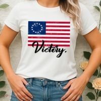 Victory America Betsy Ross Flag 1776 Women's T-Shirt thumb 2