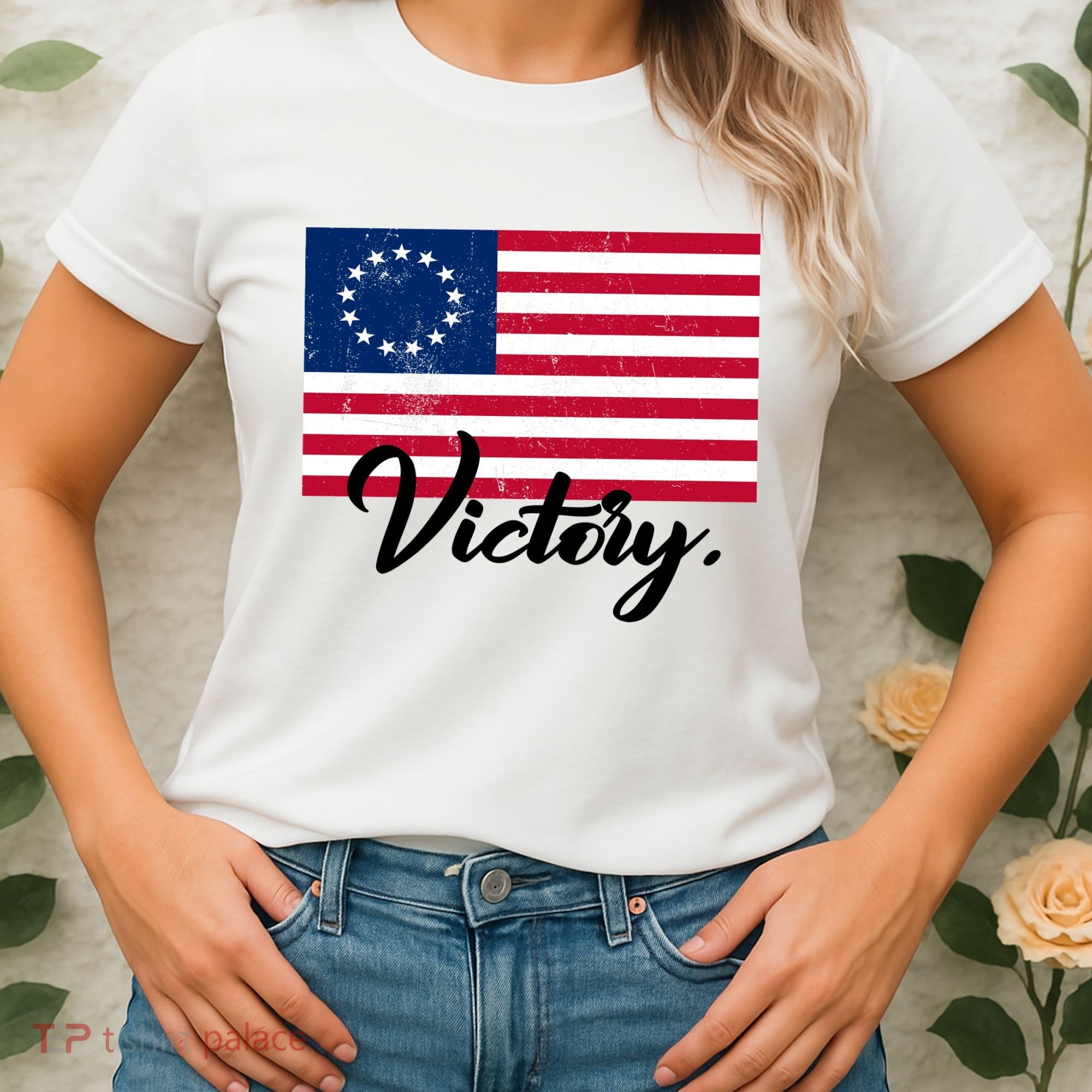 Victory America Betsy Ross Flag 1776 Women's T-Shirt