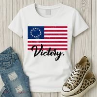 Victory America Betsy Ross Flag 1776 Women's T-Shirt thumb 3