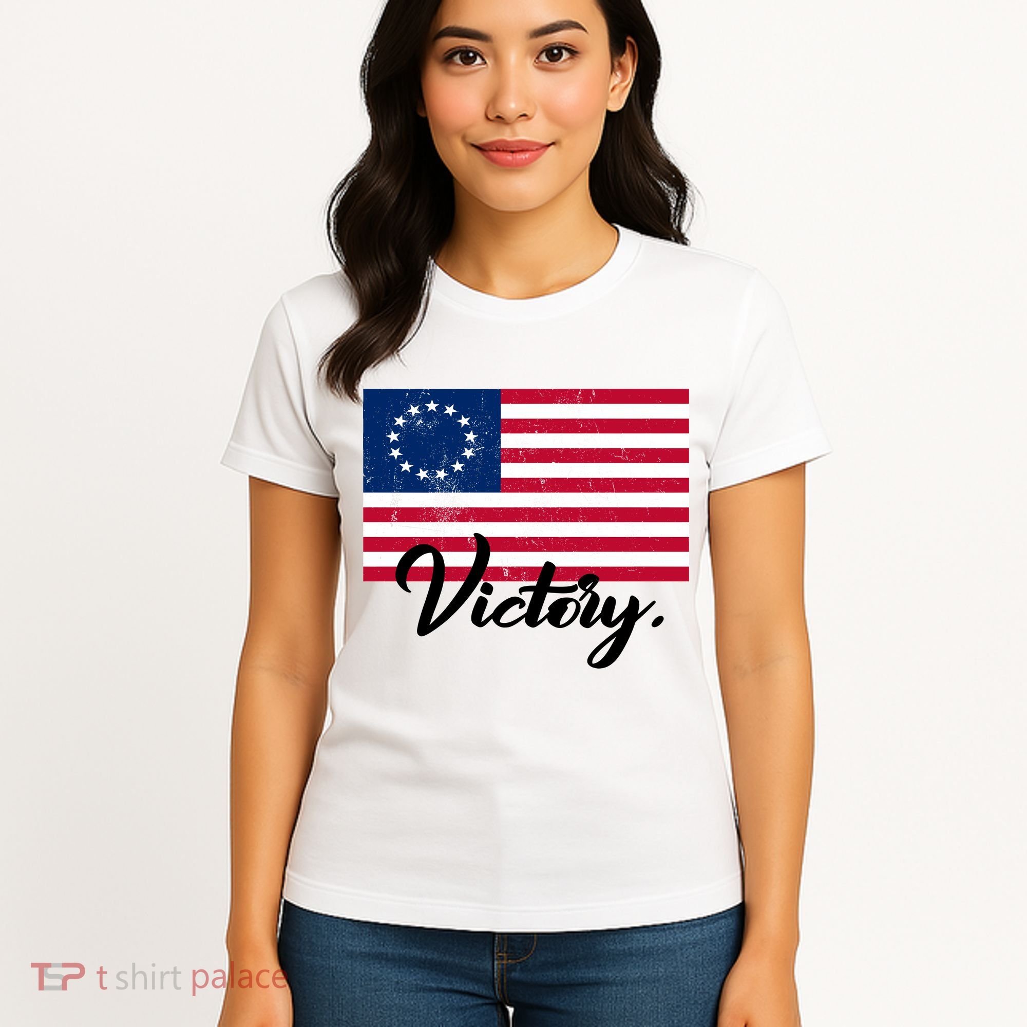 Victory America Betsy Ross Flag 1776 Women's T-Shirt