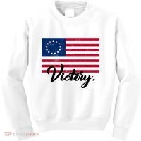 Victory America Betsy Ross Flag 1776 Kids Sweatshirt thumb 0