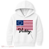 Victory America Betsy Ross Flag 1776 Kids Hoodie thumb 0