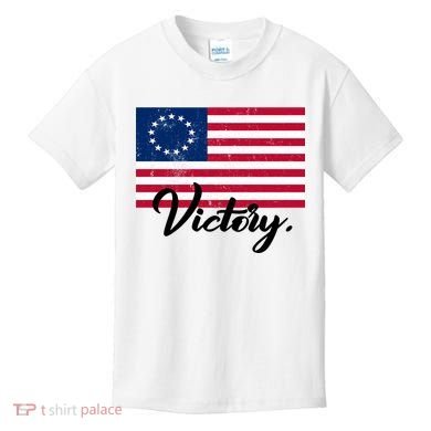 Victory America Betsy Ross Flag 1776 Kids T-Shirt