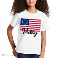 Victory America Betsy Ross Flag 1776 Kids T-Shirt thumb 2