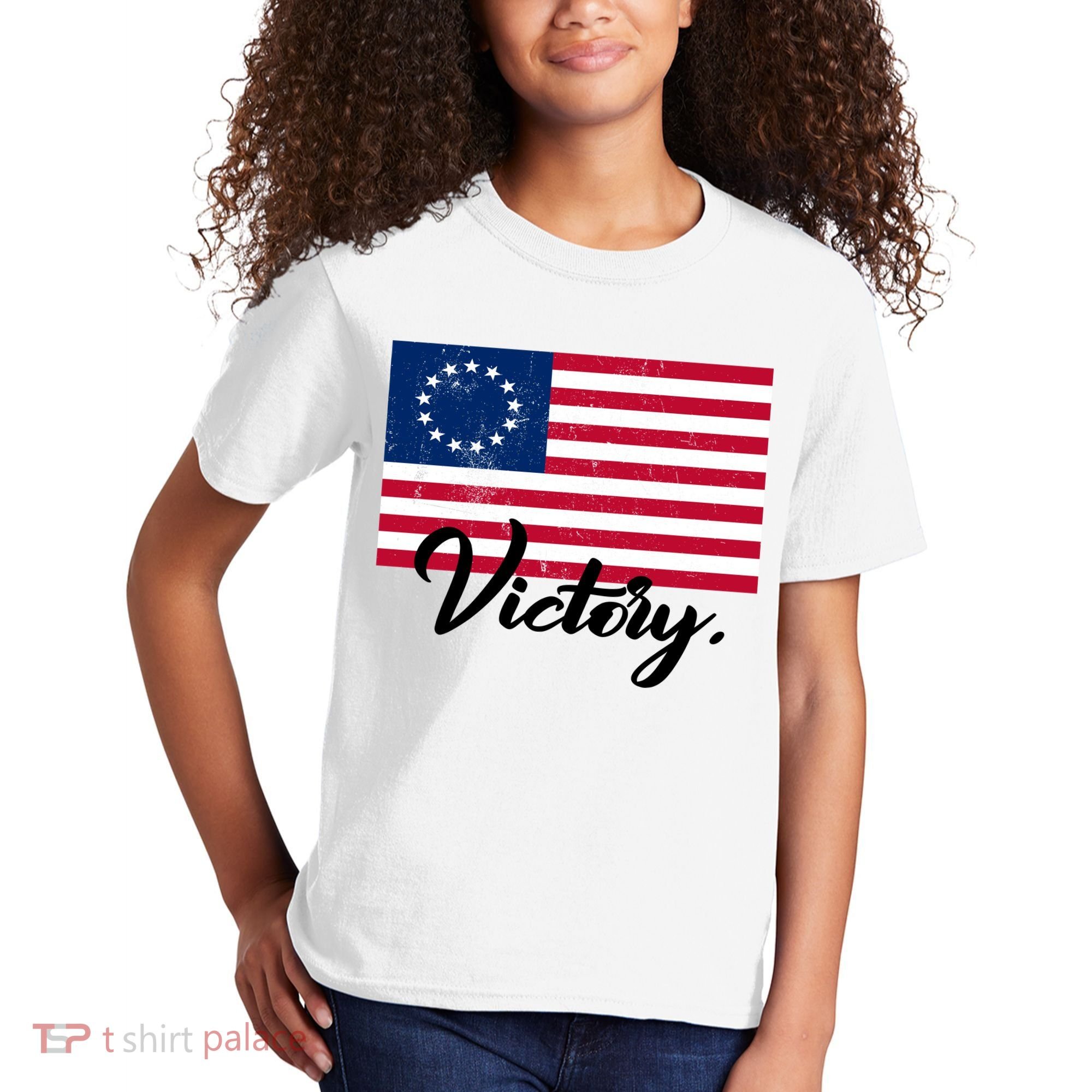 Victory America Betsy Ross Flag 1776 Kids T-Shirt