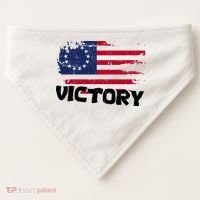 Victory Betsy Ross Original Flag USA-Made Doggie Bandana thumb 0