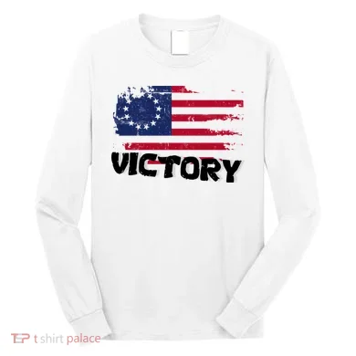 Victory Betsy Ross Original Flag Long Sleeve Shirt